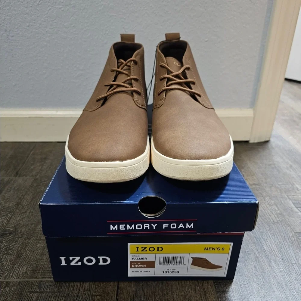Izod Memory Foam Palmer Style In Brown New In Box